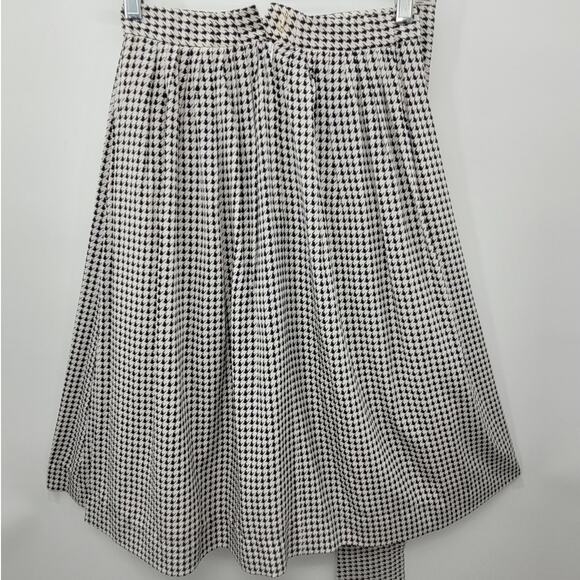 David Hayes‎ Vintage 60s Houndstooth 4 Piece Pleated Maxi Skirt set Outfit Suit - Picture 6 of 16